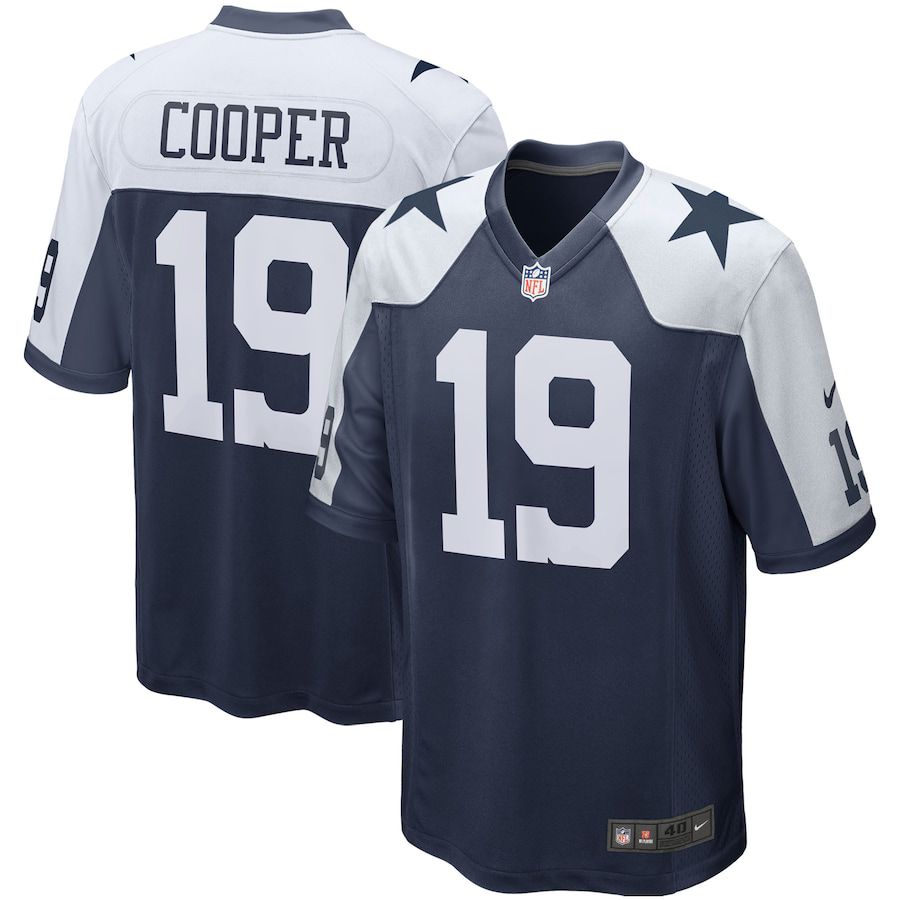 Men Dallas Cowboys 19 Amari Cooper Nike Navy Alternate Game Team NFL Jersey